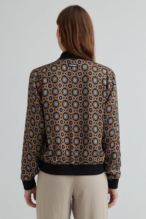 Ruth Reversible Bomber Jacket kaleidoscope/black from Yahmo