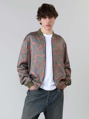 Laslo Reversible Bomber Jacket Daydream/Olive from Yahmo