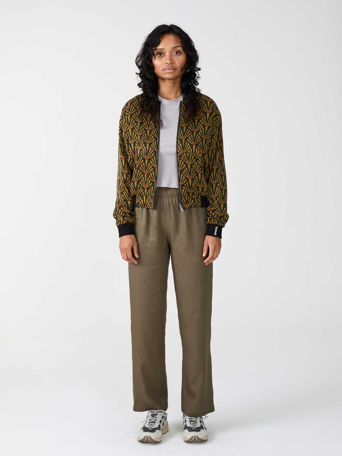 Ruth Reversible Bomber Jacket Artdeco/Black from Yahmo Ruth Reversible Bomber Jacket Artdeco/Black from Yahmo