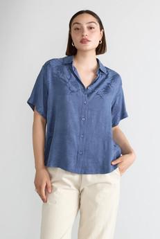Lotte Shirt Zen Indigo via Yahmo