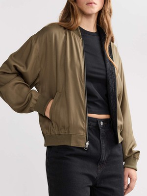 Lene Reversible Bomber Jacket Leo/Olive from Yahmo