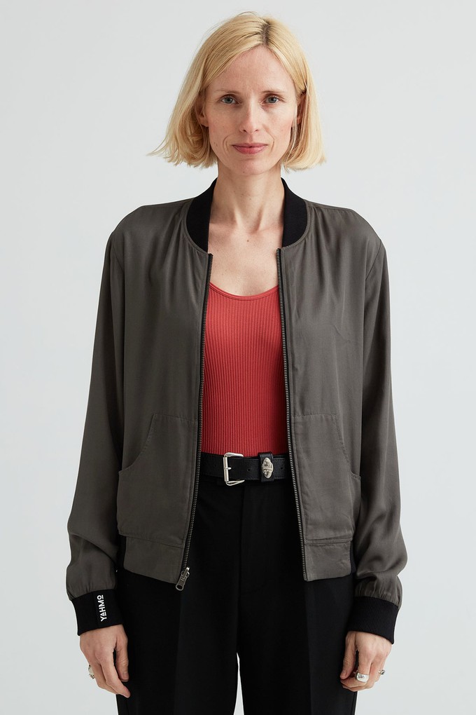 Ruth Reversible Bomber Jacket nostalgia/pine from Yahmo