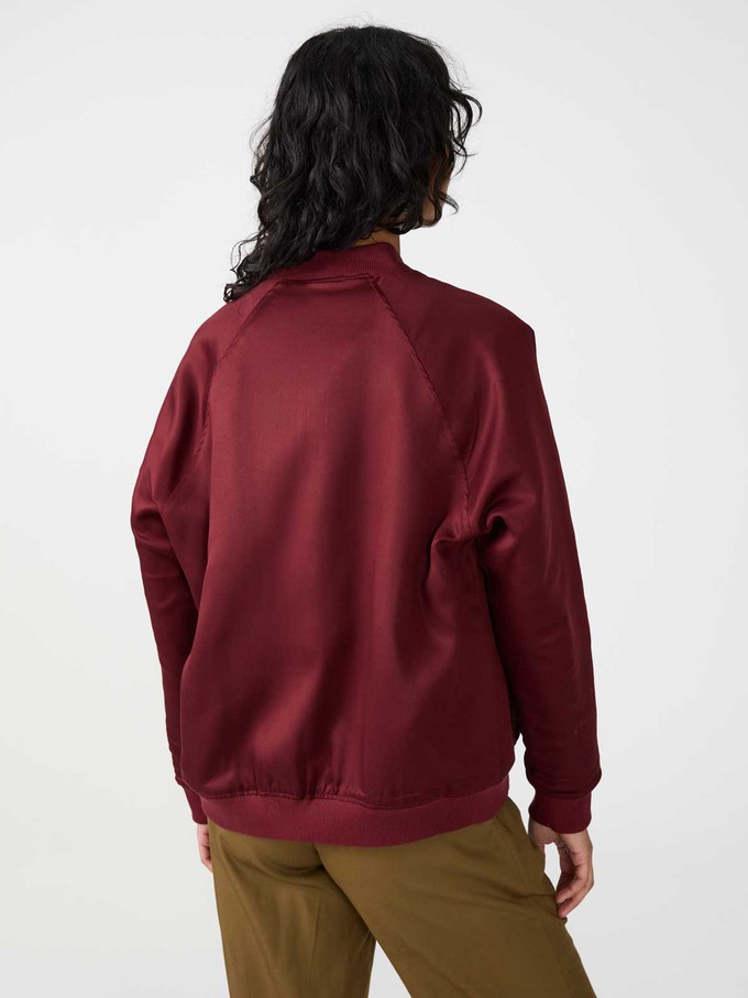 Jette Reversible Bomber Jacket rosie/wine from Yahmo