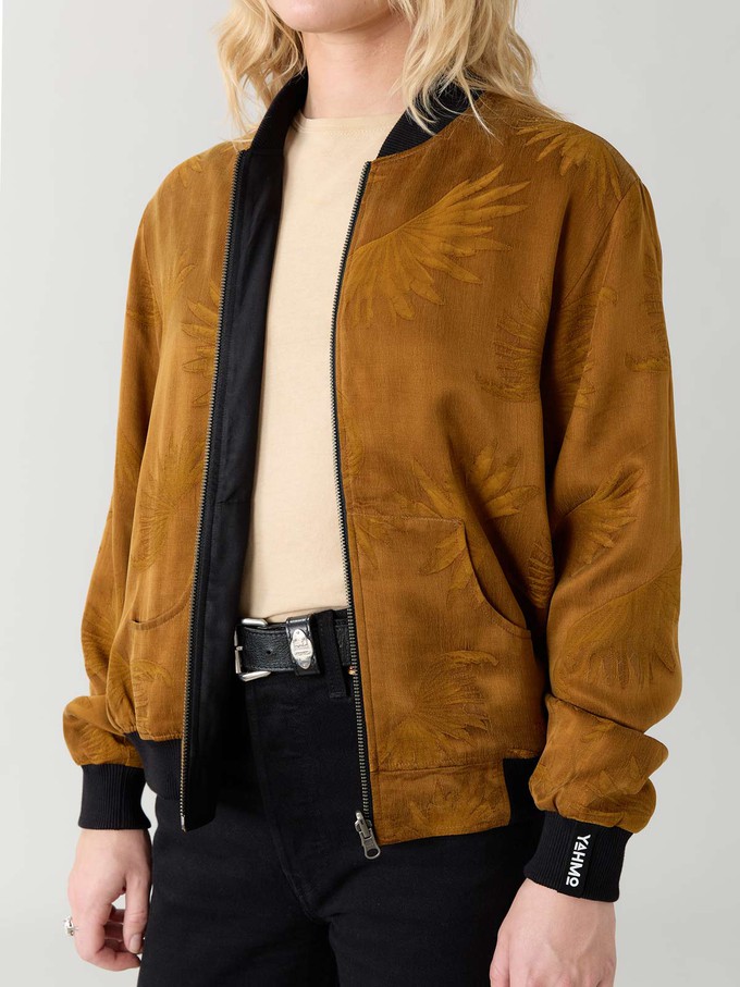 Ruth Reversible Bomber Jacket sandalwood/black from Yahmo