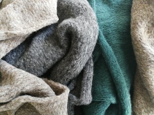 Chunky Scarf | Navy Blue | Baby Alpaca & Merino Wool Blend | Extra Large Size from Yanantin Alpaca