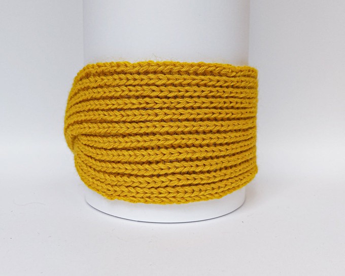 Knitted Headband | Sunny Ocre | 100% Alpaca Wool from Yanantin Alpaca