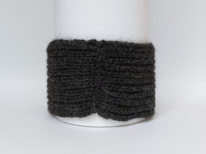 Large Knitted Headband | Stormy Night Grey | 100% Alpaca Wool from Yanantin Alpaca