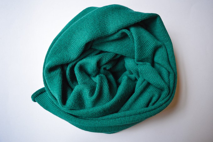 Knitted Scarf | Seaweed Green | 100% Alpaca Wool from Yanantin Alpaca