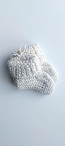 Baby Socks | 100% Baby Alpaca Wool | 3-6 Months | Baby Vanilla via Yanantin Alpaca