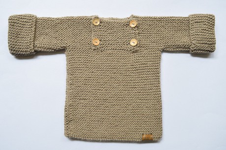 Baby Sweater | Baby Bear | 100% Baby Alpaca Wool | 6-12 Months from Yanantin Alpaca