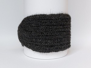 Knitted Headband | Stormy Night Grey | 100% Alpaca Wool from Yanantin Alpaca