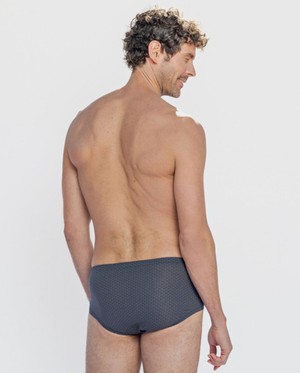 Lux anthracite fly front brief plus size from ZD ZERO DEFECTS