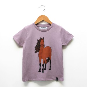 Kids t-shirt ‘Horse-d’oeuvre’ | Misty lilac from zebrasaurus