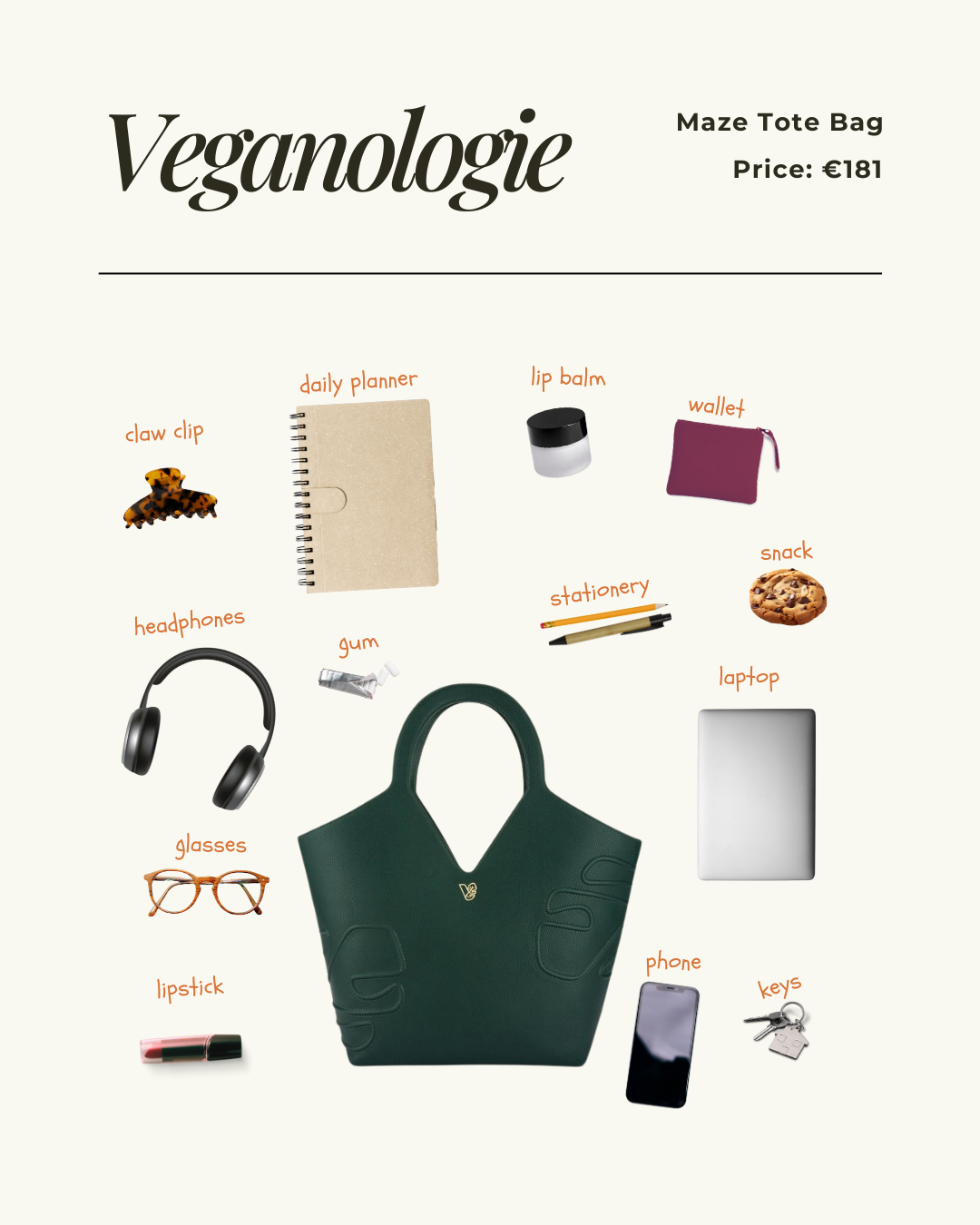 Veganproof workbag made from Bamboo