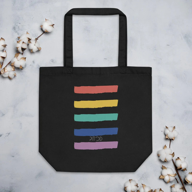 Rainbow Totebag from Organic Cotton