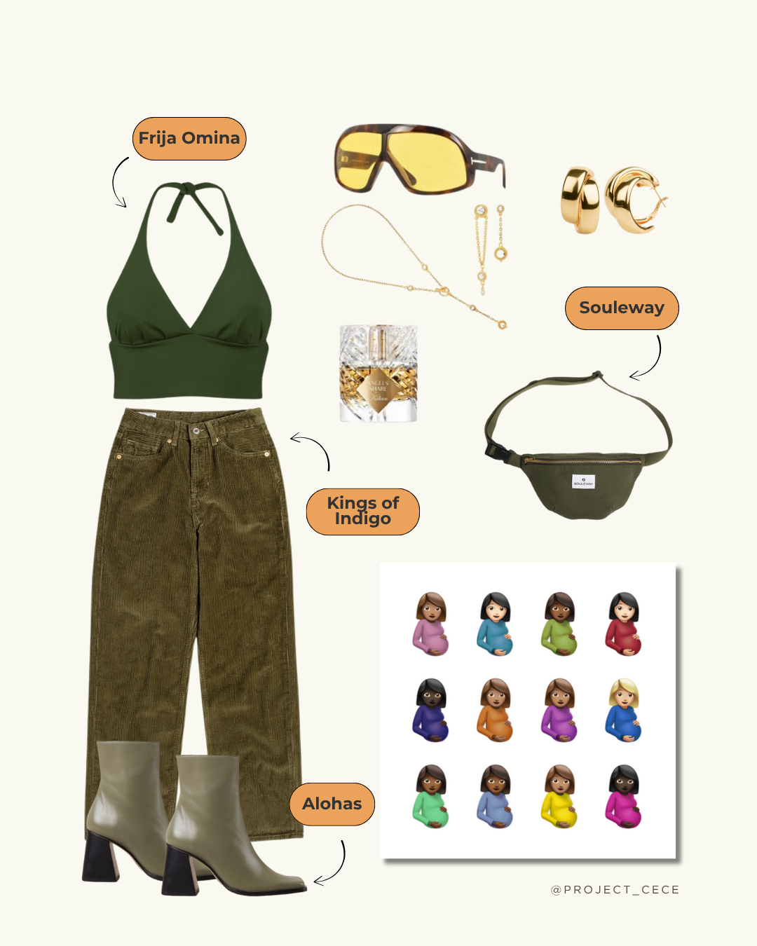 Green Goddess Inspired Concert Outfit Idea