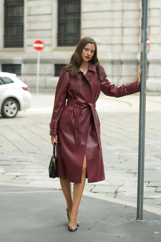 woman wearing a trench coat from Gaala Paris