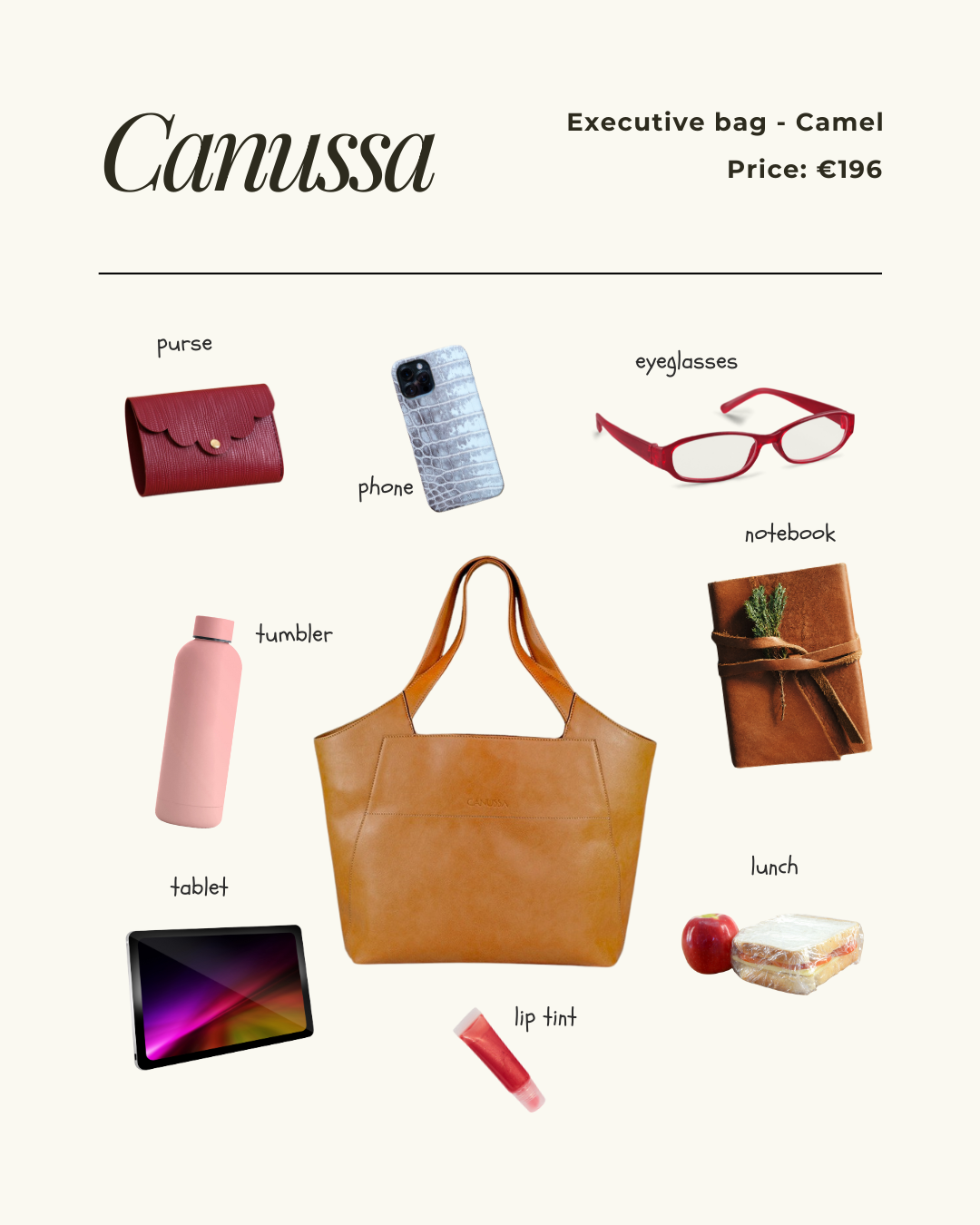 Executive handbag from spanish brand Canussa