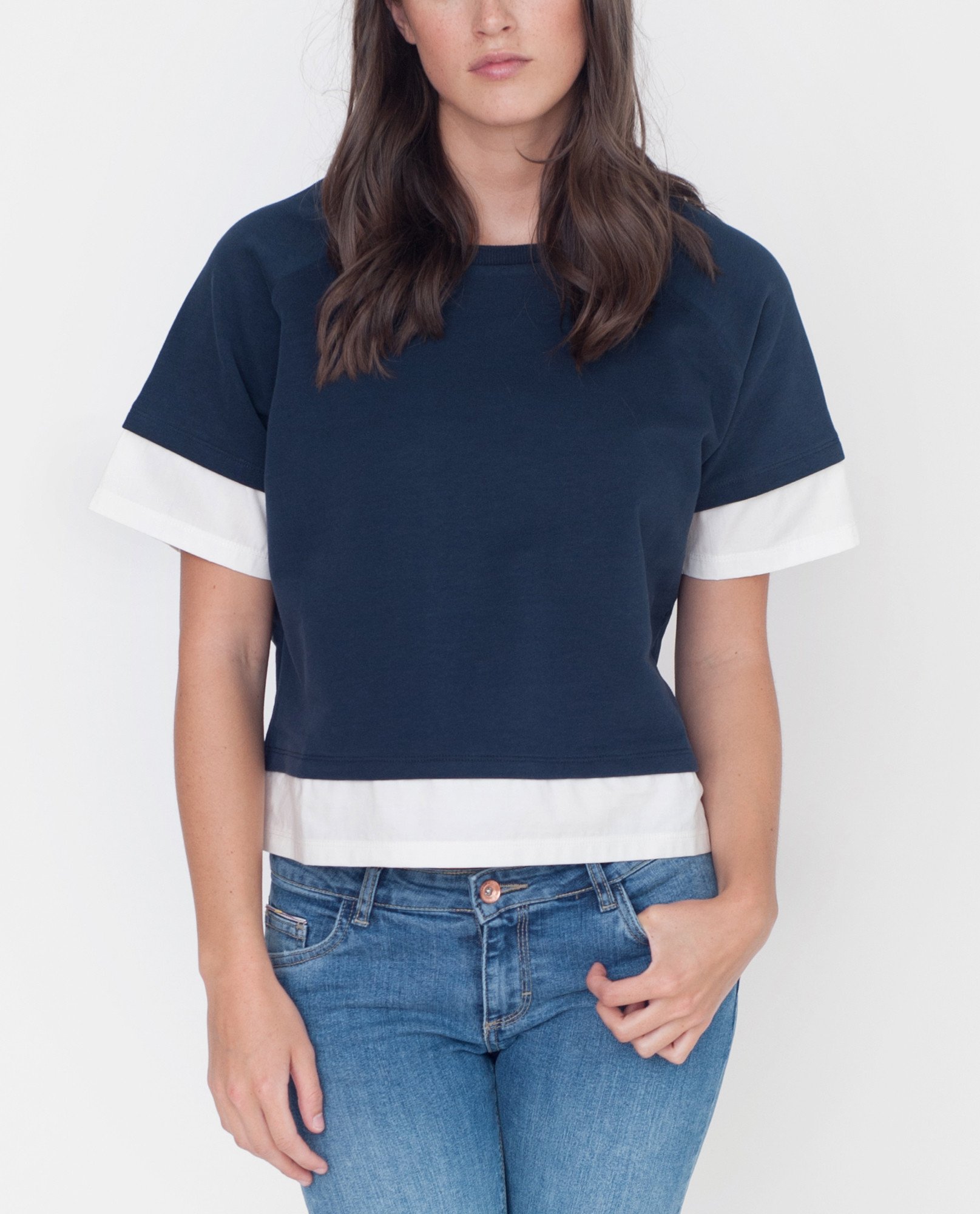 LAURA Organic Cotton Sweatshirt In Navy from Beaumont Organic LAURA Organic Cotton Sweatshirt In Navy from Beaumont Organic