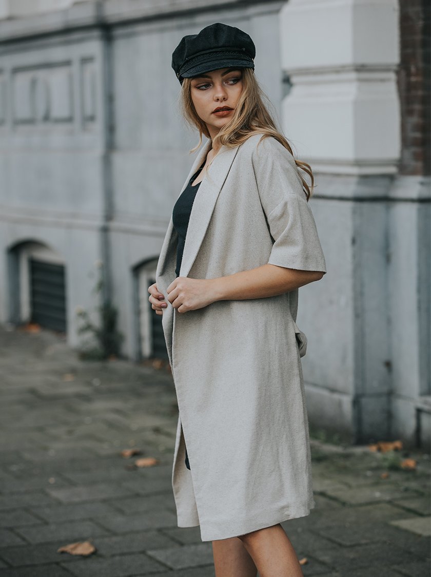 Beige Linen Coat from Noumenon Beige Linen Coat from Noumenon
