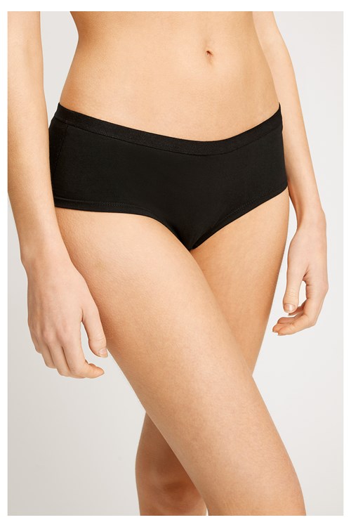 Black Low Rise Shorts from People Tree Black Low Rise Shorts from People Tree